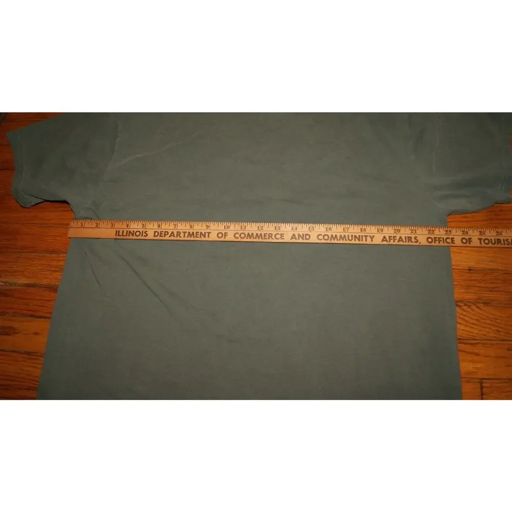 Foxglove Daisy Tulip Flower Screen Print Olive Green XL TShirt Comfort Colors - Picture 5 of 7